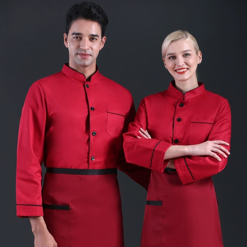 Шеф-повара Рабочая одежда мужская осенняя и зимняя одежда