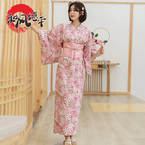 和服浴袍和服套装带腰封