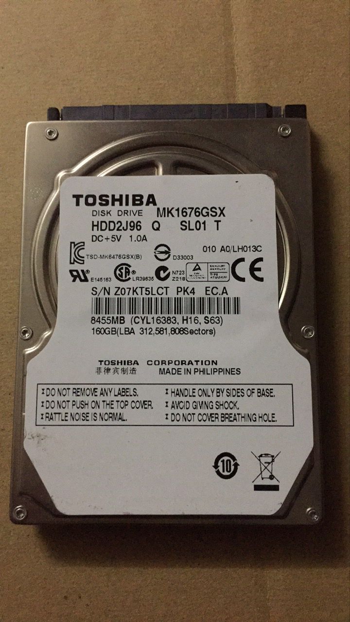 ȫР¶«Ö¥ MK1676GSX 160G ±Ê¼Ç±¾±Ê¼Ç±¾Ó²ÅÌ SATA2 8MB 5400ת