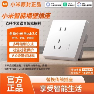 小米智能墙壁插座pro家用开关电源墙插面板定时开关电量统计远程