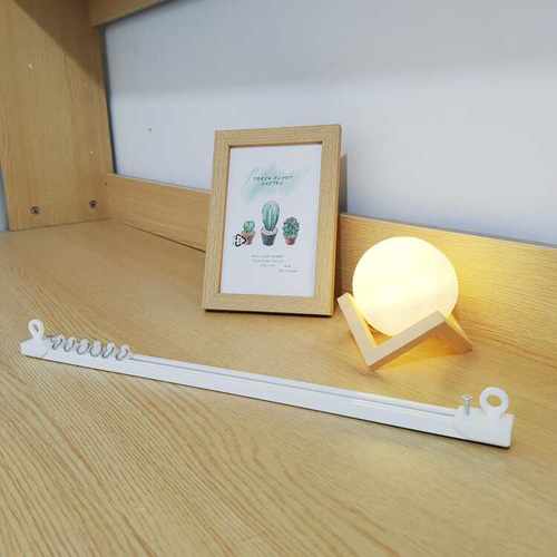 免打孔静音顶装侧装柜子窗帘滑道