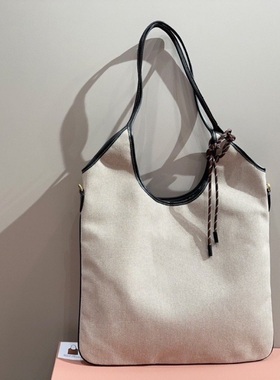 慵懒风牛仔布托特包女2025新款复古风大容量单肩包百搭款腋下包