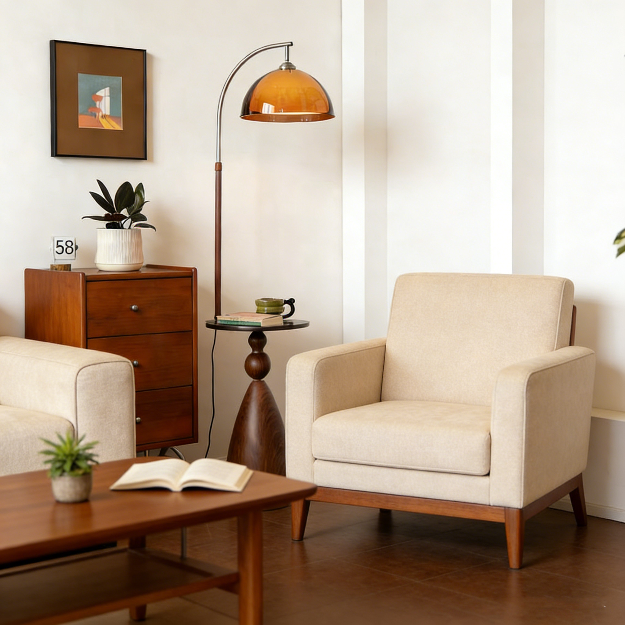 法式中古风落地灯置物架一体客厅沙发边灯南洋风包豪斯卧室床头灯,家装灯饰光源,置物功能落地灯,淘宝优惠券,粉丝福利购,淘宝优惠卷