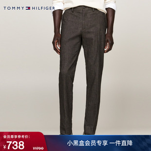 长裤 Tommy秋冬男装 休闲裤 微弹直筒西裤 花纱磨毛商务绅士晚宴正装