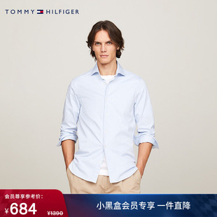 衬衣衬衫 长袖 外套 弹力府绸商务休闲通勤细条纹修身 Tommy秋冬男装