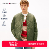 小隐格绗缝美式 Tommy秋冬男装 飞行棒球棉服夹克外套 轻薄防水