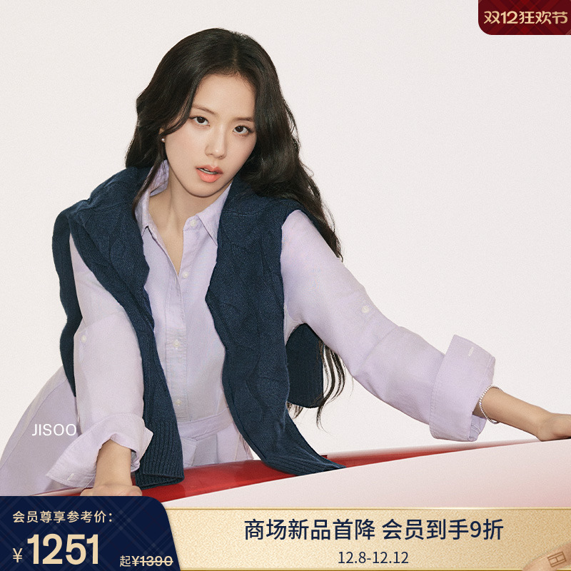 Tommy女装纯棉牛津纺宽松衬衫裙