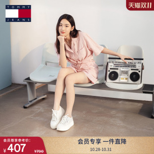 旗标低帮厚底显高运动休闲鞋 Tommy25春夏新款 复古经典 美式 女装