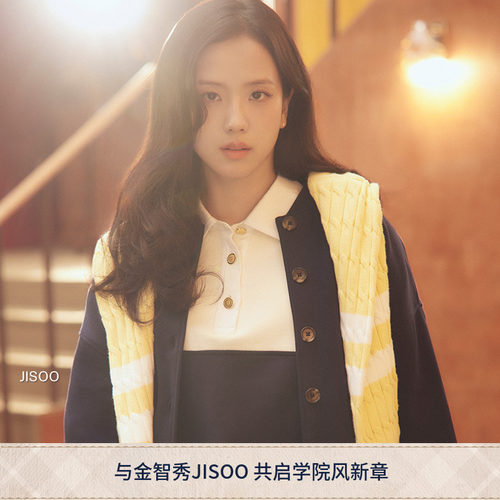 Tommy女装刺绣宽松POLO领卫衣