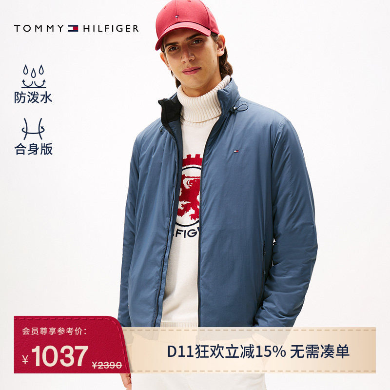 【防泼水】Tommy秋冬男装户外潮流露营运动休闲连帽棉服夹克外套