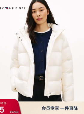 Tommy女装90绒连帽面包羽绒服