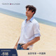T恤翻领POLO衫 Tommy春夏男装 商务休闲通勤撞色字母后领合身短袖