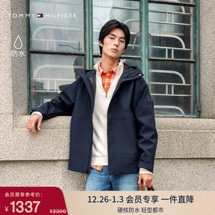 男装 Tommy25秋冬新款 休闲运动户外连帽单夹克外套 轻薄防水