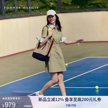 【复古工装风】Tommy25夏季女装斜纹收腰显瘦衬衫裙连衣裙04316