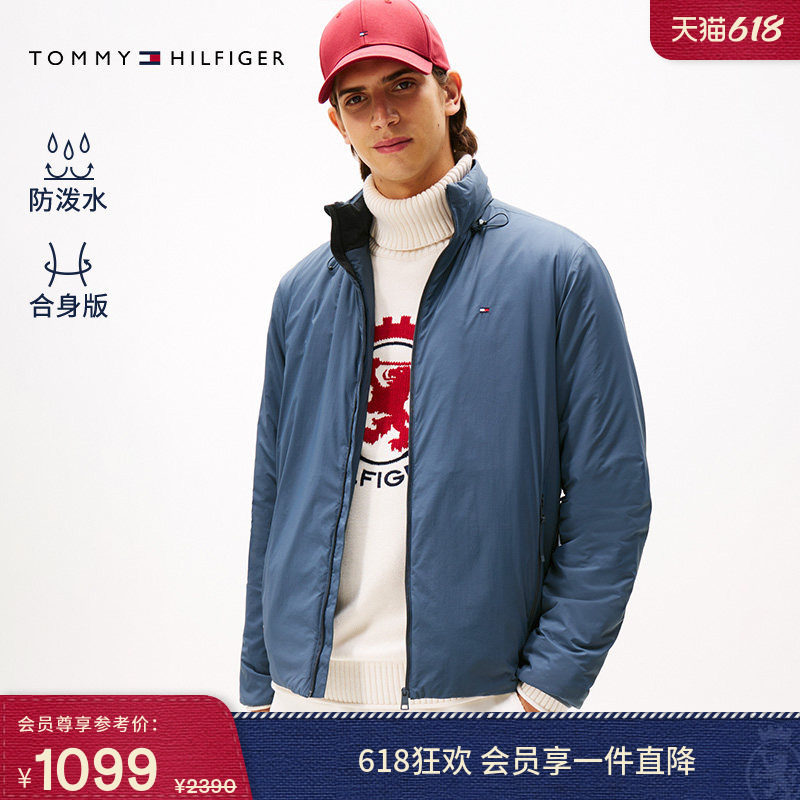 【防泼水】Tommy秋冬男装户外潮流露营运动休闲连帽棉服夹克外套