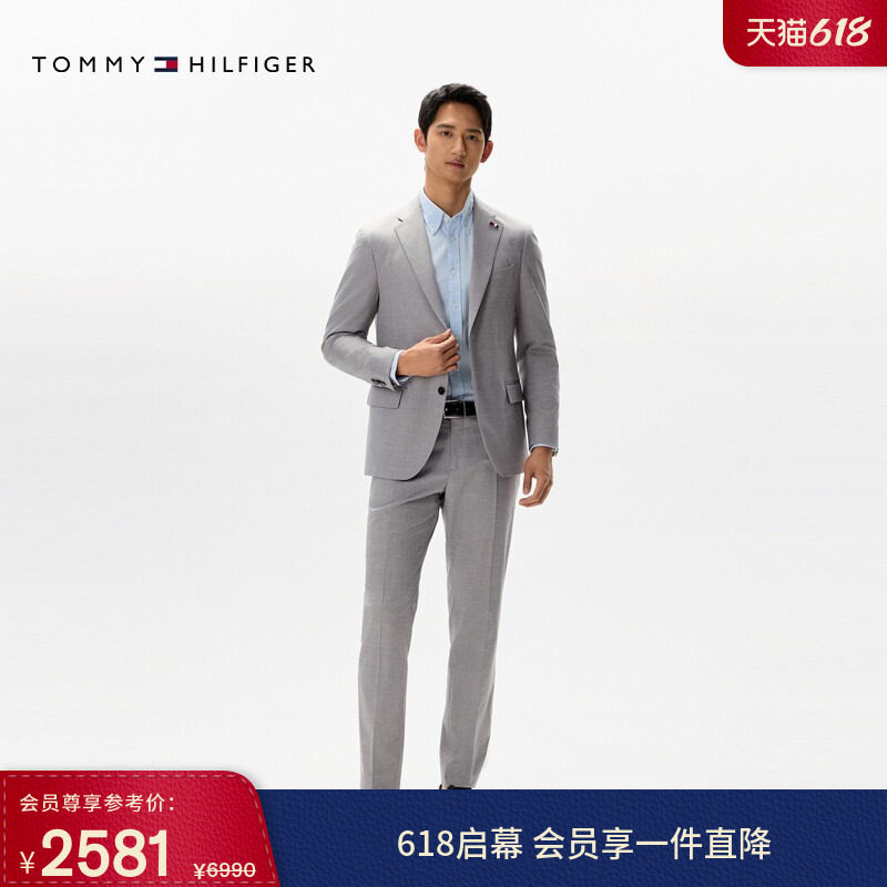 Tommy LARDINI秋冬男装羊毛混纺手工制商务绅士西服西裤西装套装
