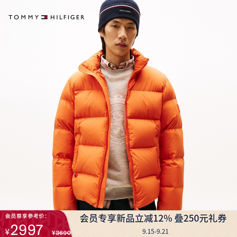 Tommy男装休闲立领90绒羽绒服