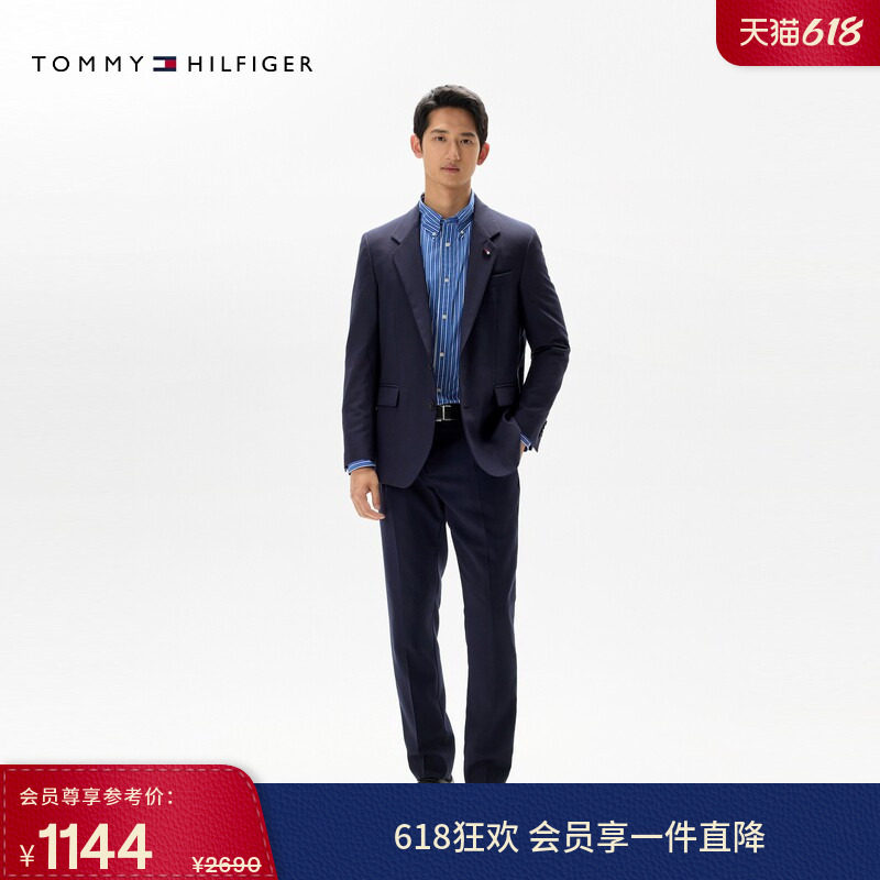 Tommy LARDINI秋冬男装羊毛纯色手工制商务正装绅士西裤休闲长裤