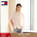 棉麻混纺 衬衫 Tommy25春夏新款 商务休闲细条纹短袖 外套 男装
