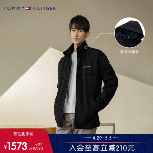 男户外休闲可收纳帽刺绣挺括夹克外套78J5244 Tommy 软壳夹克