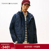 三合一防风90鹅绒透气连帽夹克节日礼物 Tommy秋冬男装 防泼水