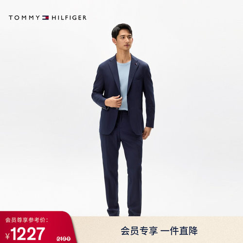 TommyLARDINI半松紧腰休闲西裤