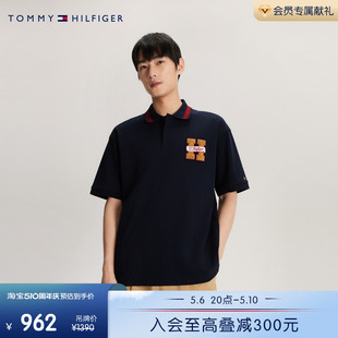 24春夏男女重磅珠地棉宽松短袖 Tommy 34198 龙年系列 POLO衫