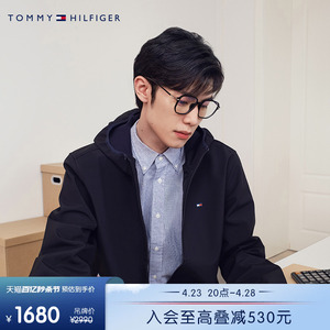 Tommy男装防水微抓绒冲锋夹克