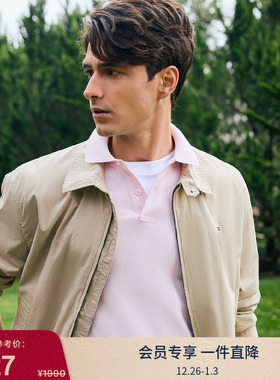 Tommy25春夏新款男女轻薄府绸休闲运动简约教练行政翻领夹克外套