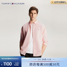 【抗菌面料】Tommy 24春夏男纯棉牛津纺休闲通勤小格纹衬衫33763