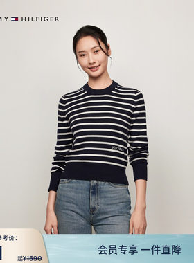 Tommy女装纯棉条纹修身针织衫