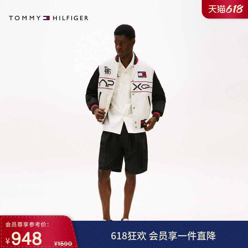 【F1:狂飙飞车电影合作款】Tommy春夏APXGP男装罗纹美式运动短裤