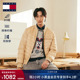 Tommy秋冬男女排骨绗缝棒球领飞行夹克羽绒服外套 双面穿90绒