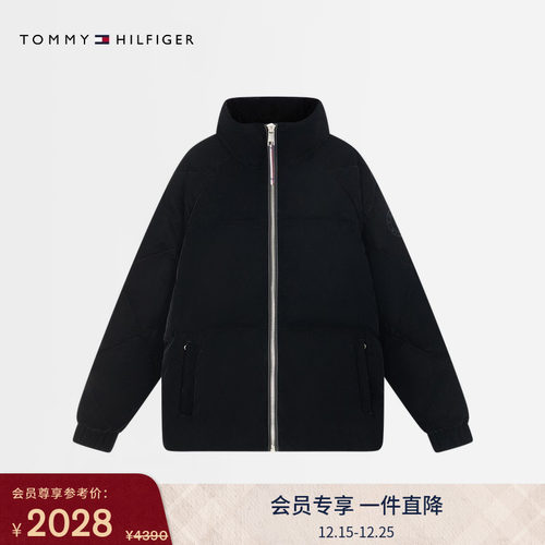 Tommy女装圆章刺绣立领羽绒服