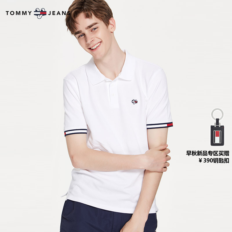 TOMMY X EMOJI 男女同款短袖POLO衫-DM0DM04880OF