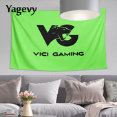 VG战队VICI GAMING挂布挂毯周边应援旗帜宿舍网吧装 饰海报背景布