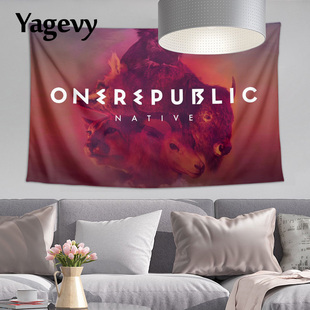OneRepublic共和时代乐队挂布挂毯墙布周边写真装饰背景布海报