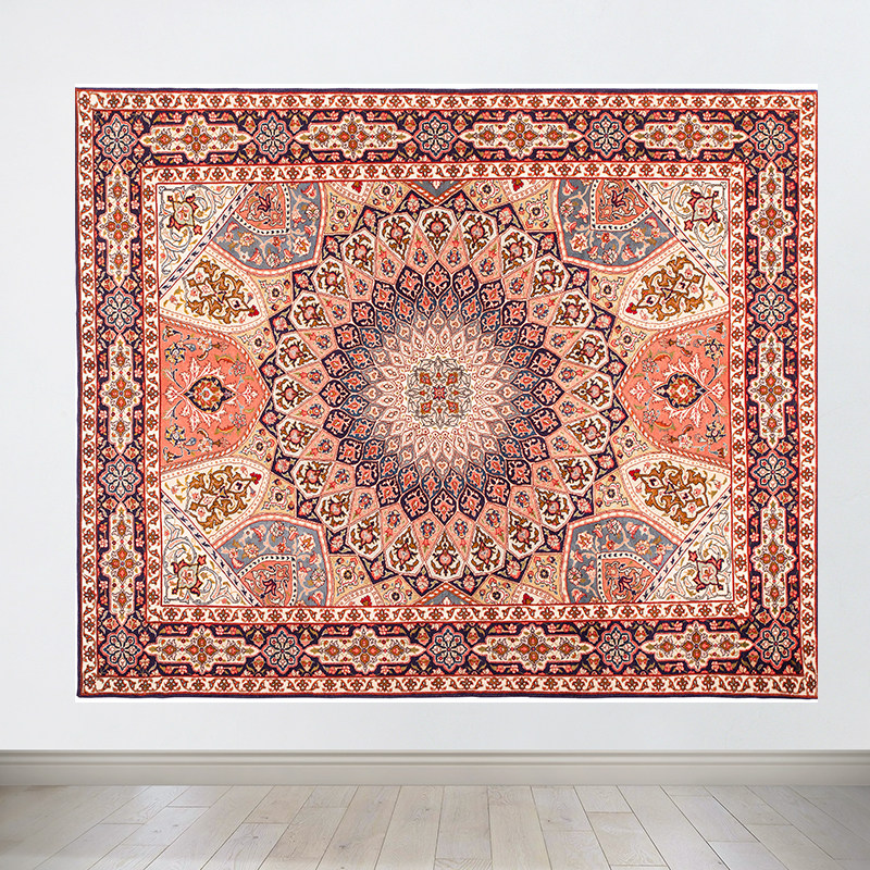 波斯花纹挂毯 客厅伊斯兰背景布 图案风装饰海报墙布挂布挂毯盖布
