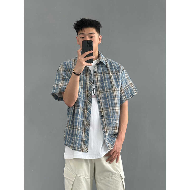 男款休闲宽松潮流衬衣外套GSON
