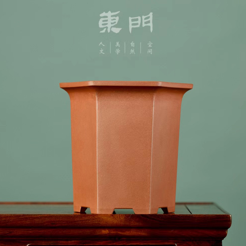 全手工飘口签筒春兰内门紫砂花盆