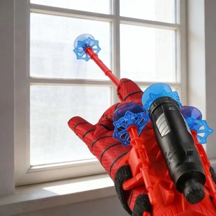 蜘蛛丝发射器手套吐丝侠黑科技男童儿童玩具吸盘弹可发射软弹枪