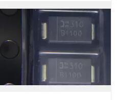 肖特基贴片二极管 B1100A DO-214AC B1100-13-F SMA 1盘5K=700