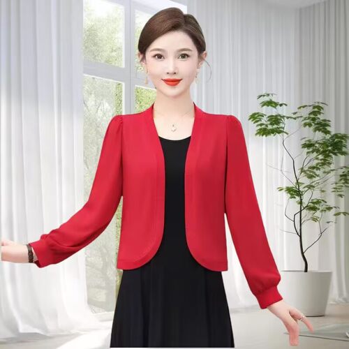 冰丝防晒衣外套女夏季百搭薄款洋气披肩旗袍外搭开衫妈妈上衣显瘦