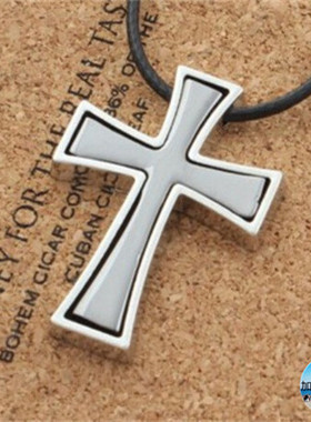 加利利饰品钛钢十字架项链