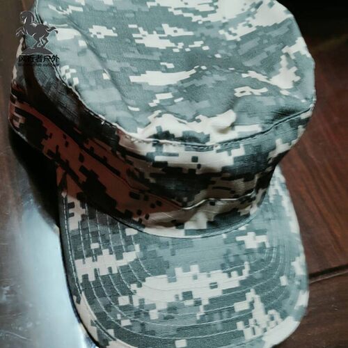 特种兵ACU迷彩战术小兵帽户外遮阳平顶帽防晒军训帽夏令营作训帽