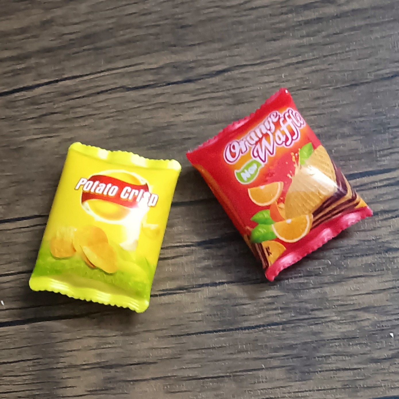 儿童过家家玩具仿真零食薯片模型塑料小摆件幼儿园早教益智小礼物