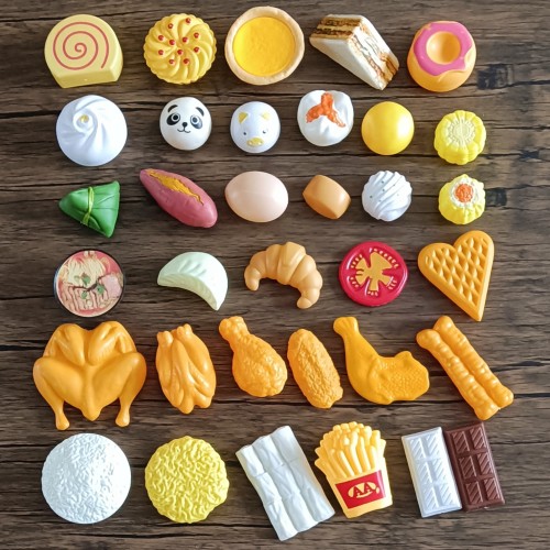 仿真包子馒头早餐食物模型儿童过家家玩具厨房小摆件益智早教礼物