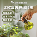 玻璃小喷壶浇花水壶复古兰花多肉绿植喷雾器园艺家用消毒喷水壶