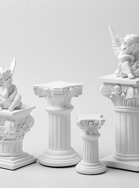 风软罗马柱树脂摆件复古