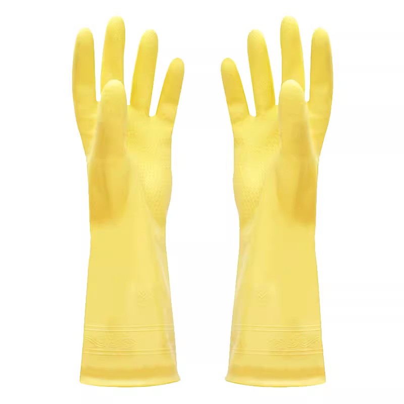 乳胶加厚手套洗碗橡胶防护手套